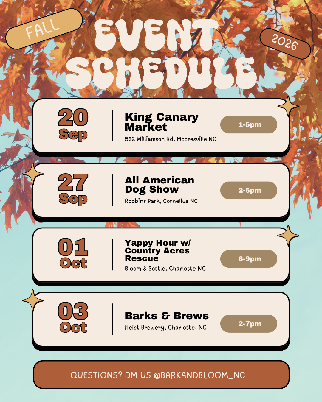September & October