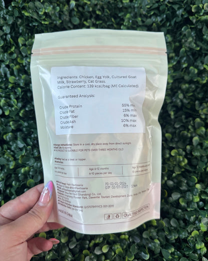 freeze dried strawberry yogurt treats