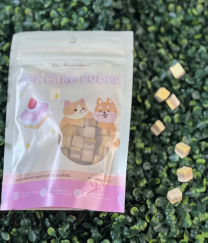 freeze dried duck cake cubes