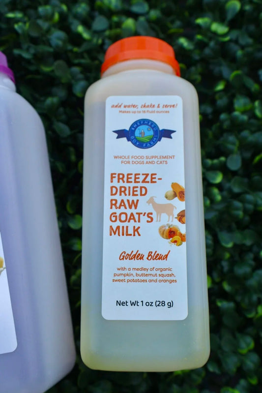 freeze dried raw goat milk topper